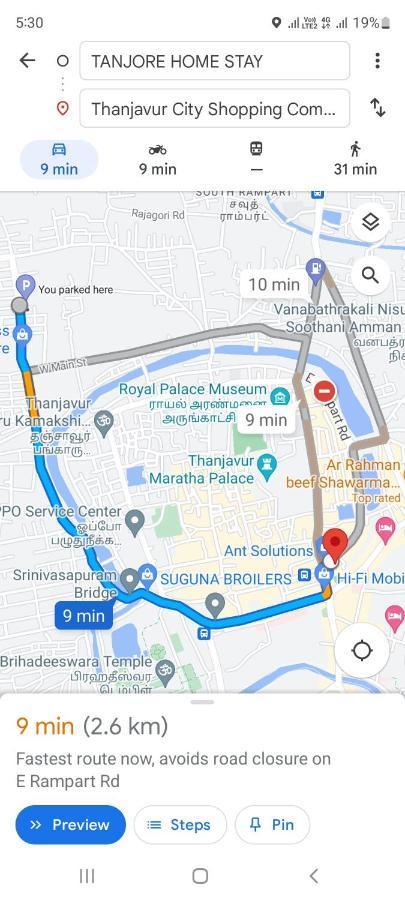 Tanjore Home Stay Thanjavur Esterno foto